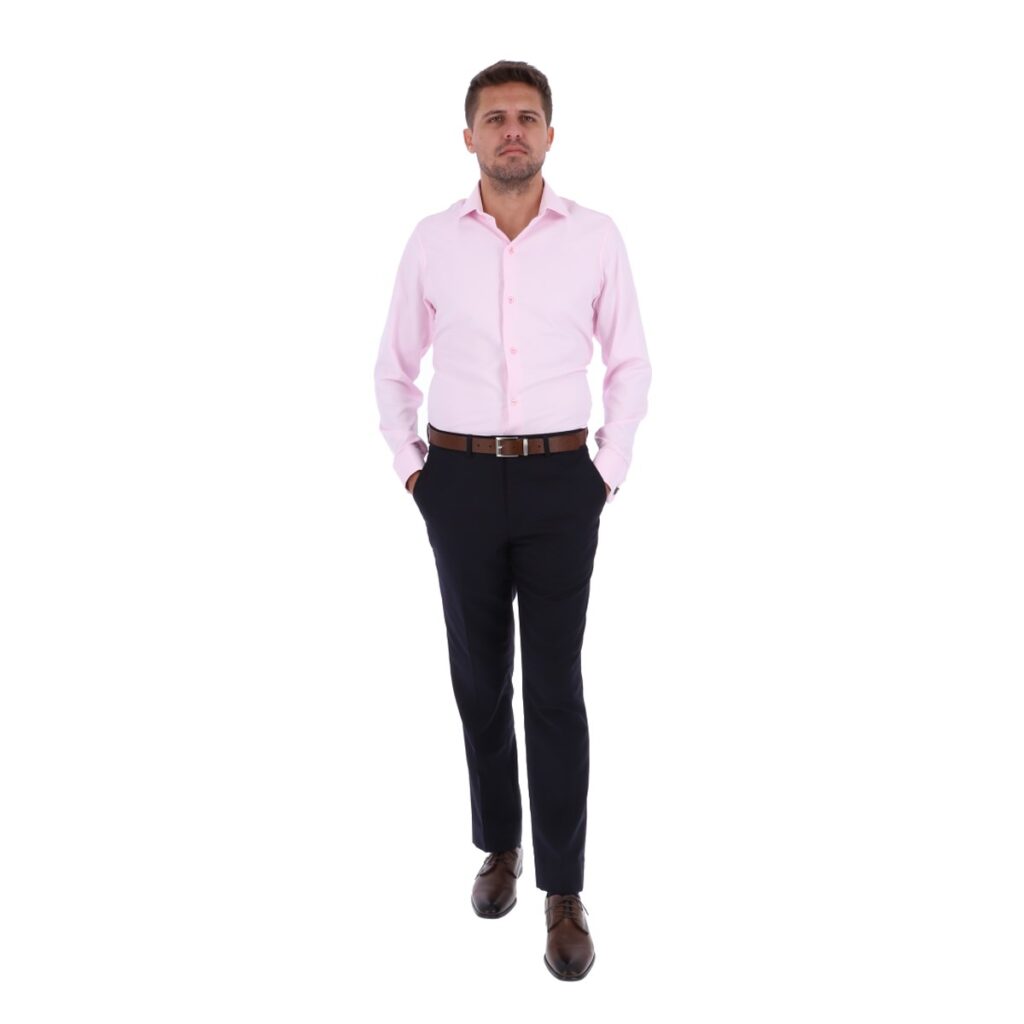 Camisa Para Mancuernillas Rosa – Valenti